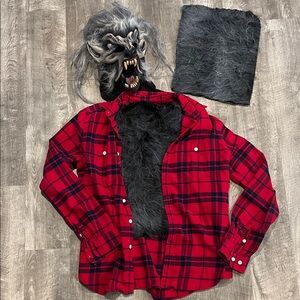 Warewolf Halloween costume mask scary teen/adult Medium men boy